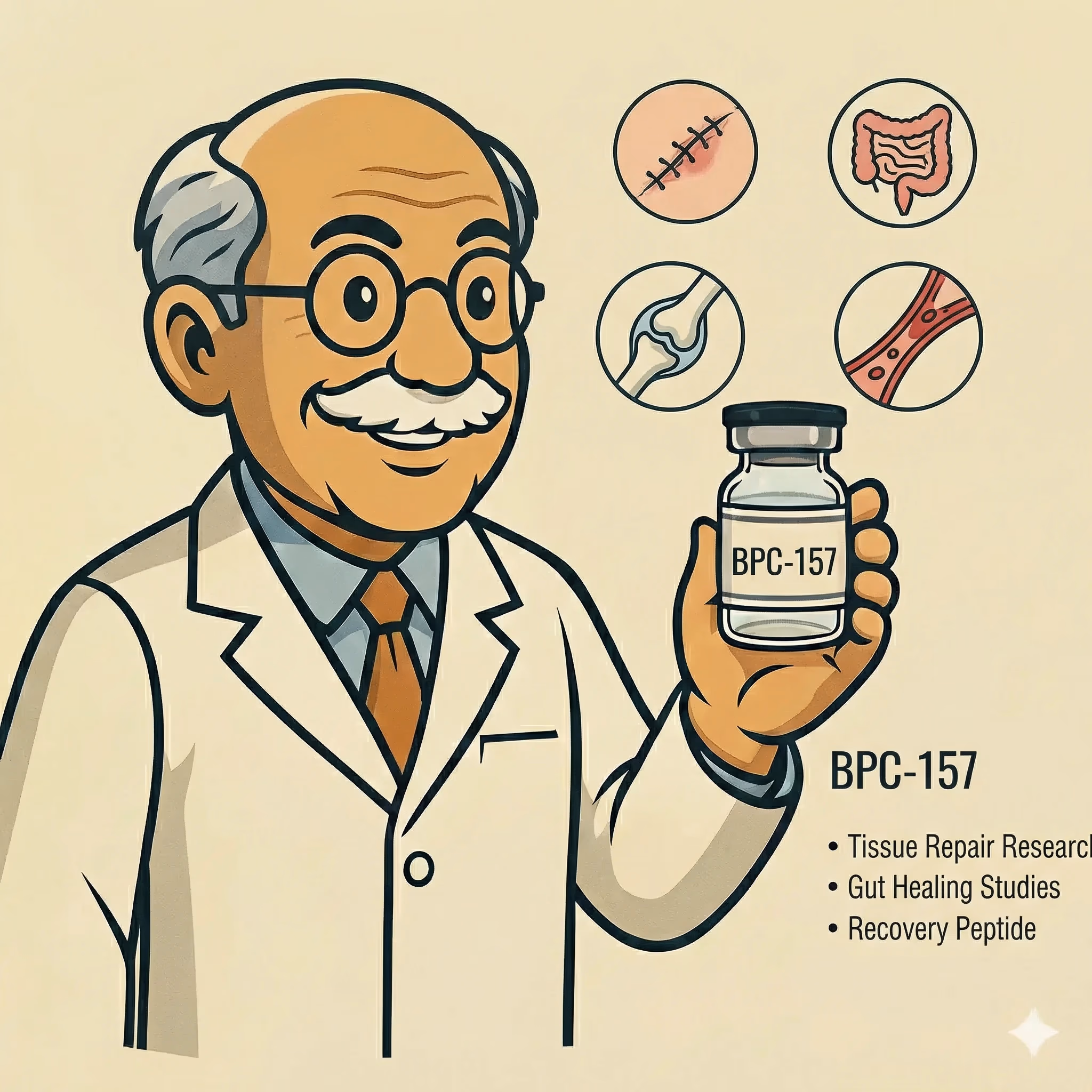 BPC-157: The Ultimate Healing and Recovery Peptide - peptide research illustration
