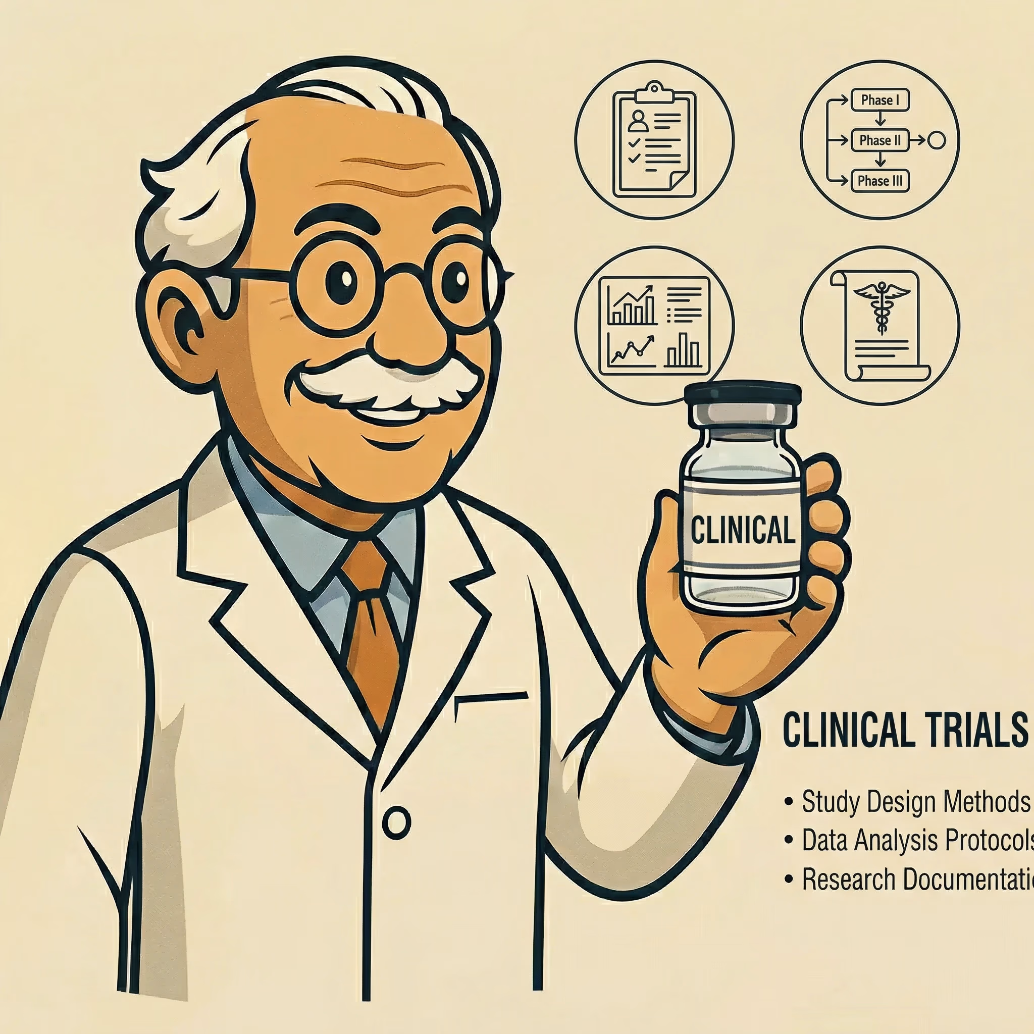 Clinical Trial Design for Peptide Research - peptide research illustration