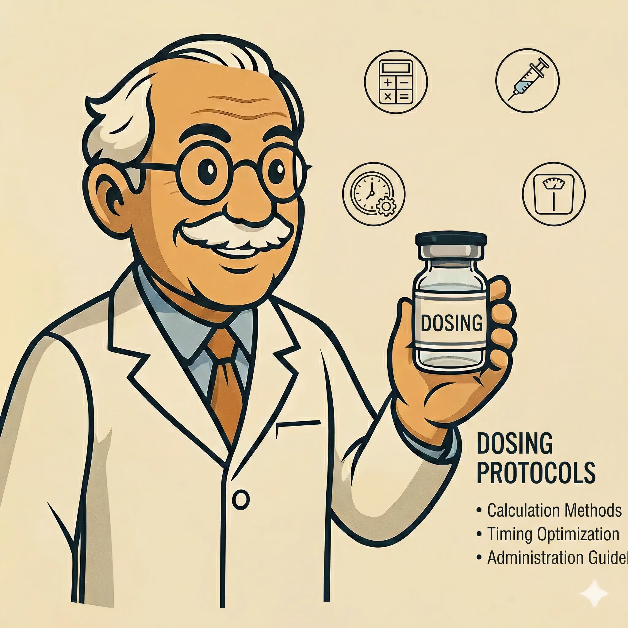 Dosing Calculations: Mathematical Approaches - peptide research illustration