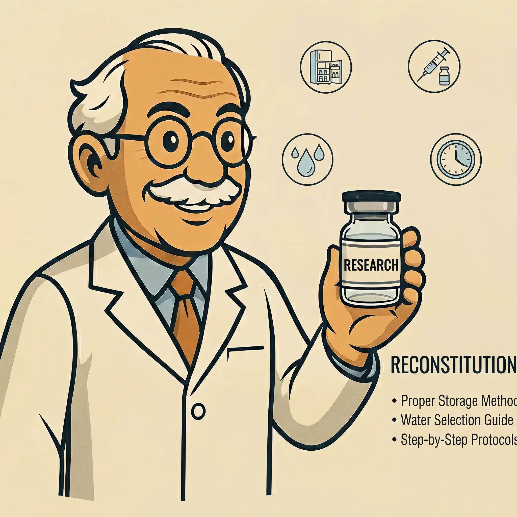 Peptide Reconstitution: Step-by-Step Protocols - peptide research illustration