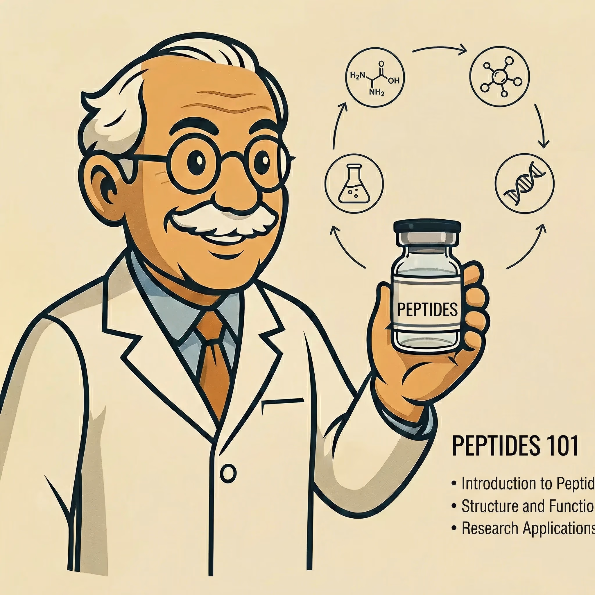 Peptide vs Protein: Understanding the Molecular Differences - peptide research illustration