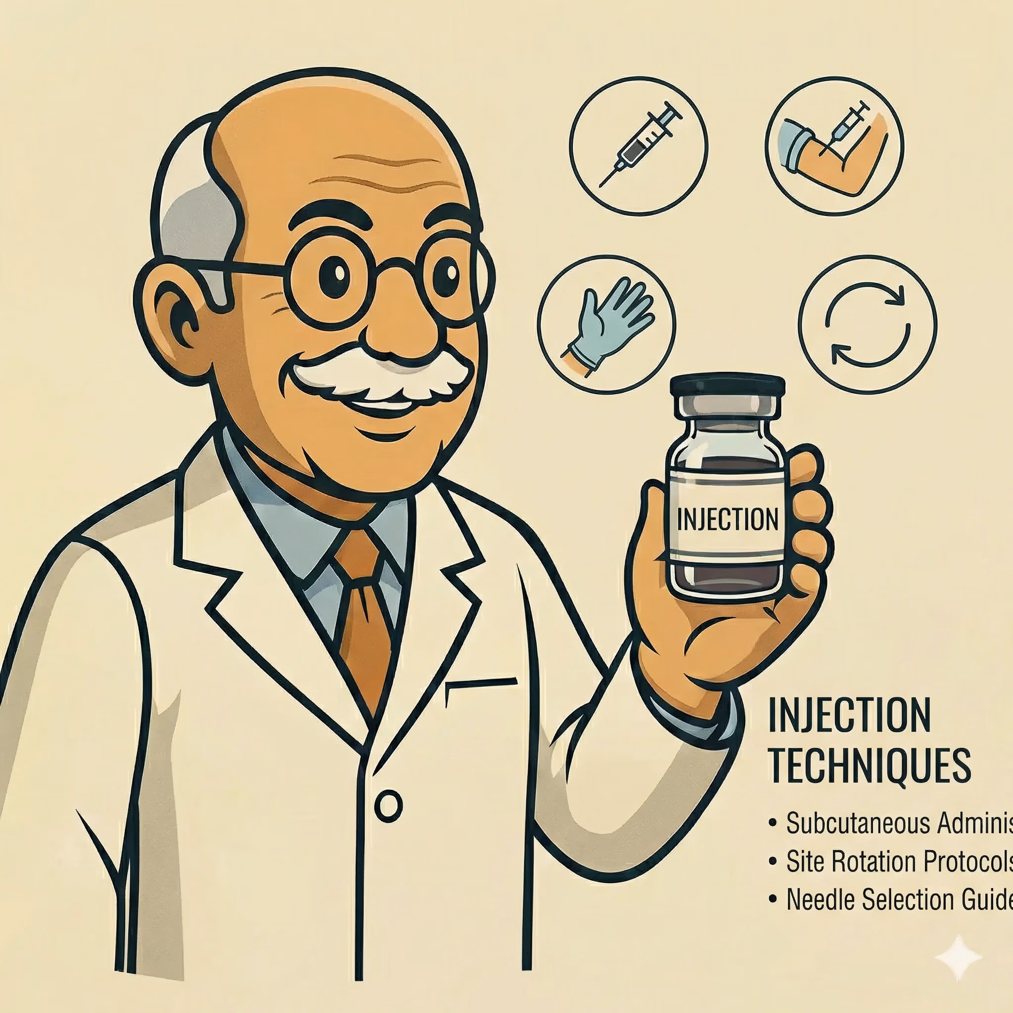 Site Rotation Protocols for Repeated Injections - peptide research illustration